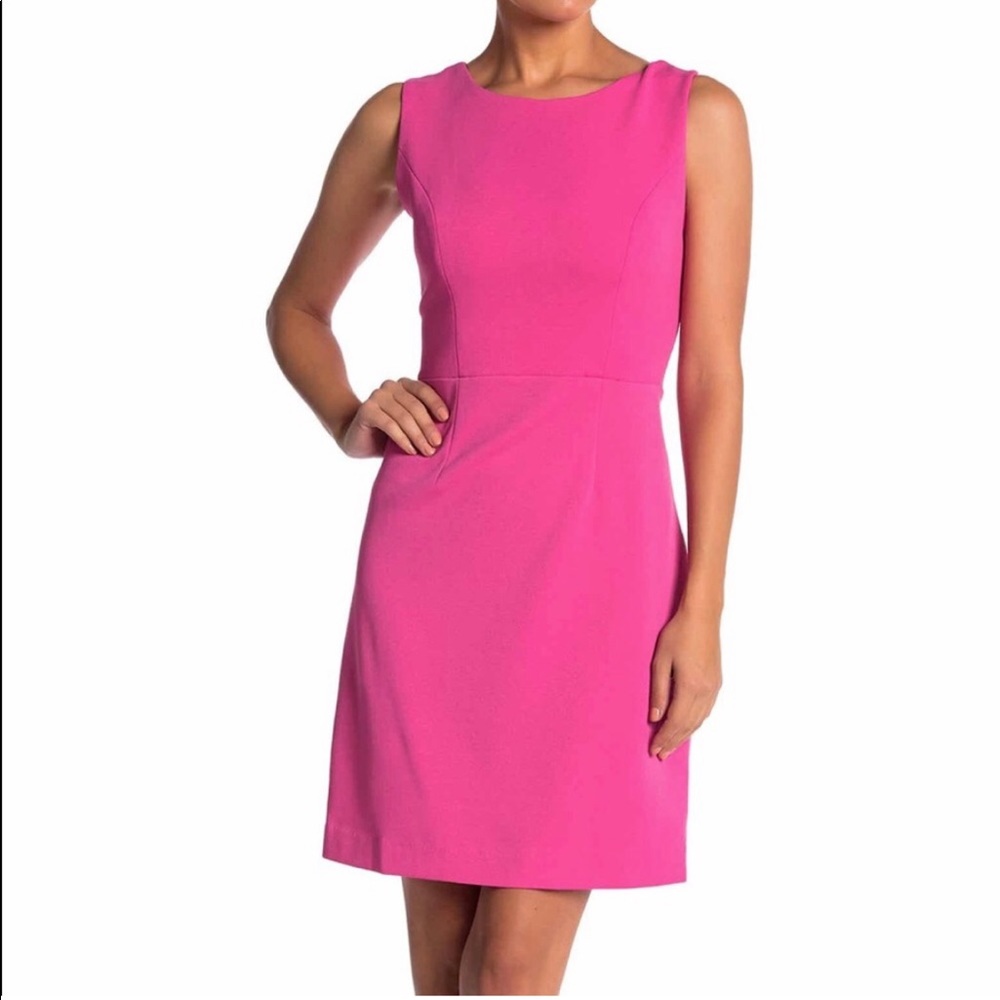 NWOT Betsey Johnson Women's Scuba Crepe Sheath Dress with Cross Back Size 6